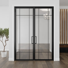 Plaid Double Door